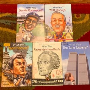 5 historical events small chapter books. ( who was book series)